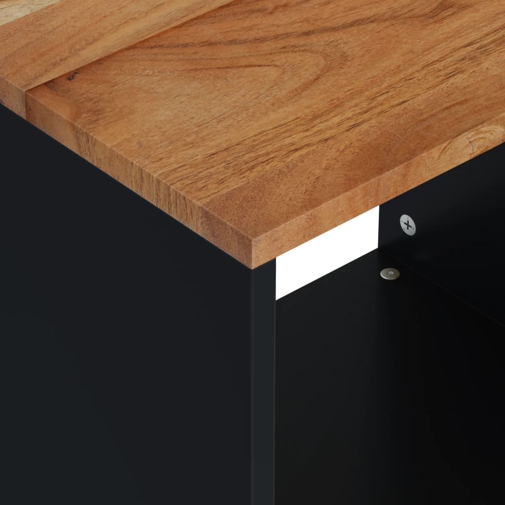 Salontafel 40X3X46 Cm Massief Acaciahout En Bewerkt Hout Bruin