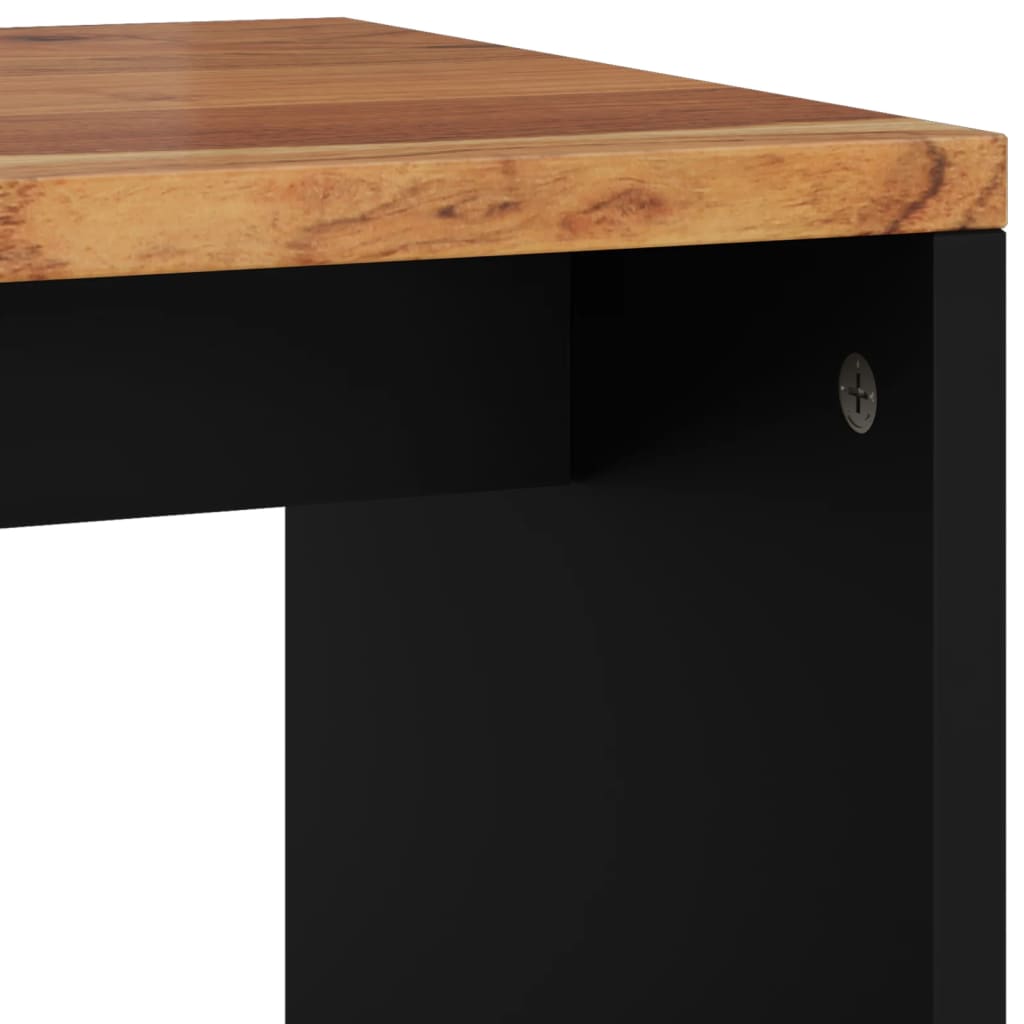 Salontafel 40X3X46 Cm Massief Acaciahout En Bewerkt Hout Bruin