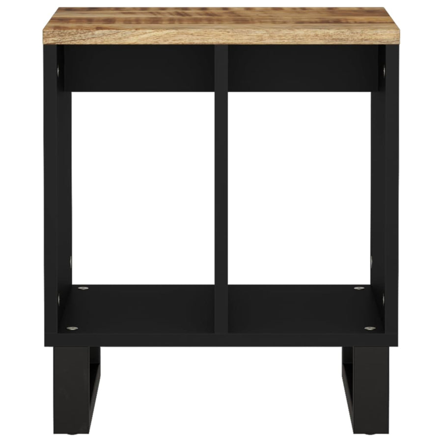 Bijzettafel 40X31X46 Cm Massief Mangohout En Bewerkt Hout