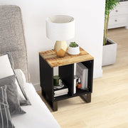 Bijzettafel 40x31x46 cm mangohout bewerkt hout