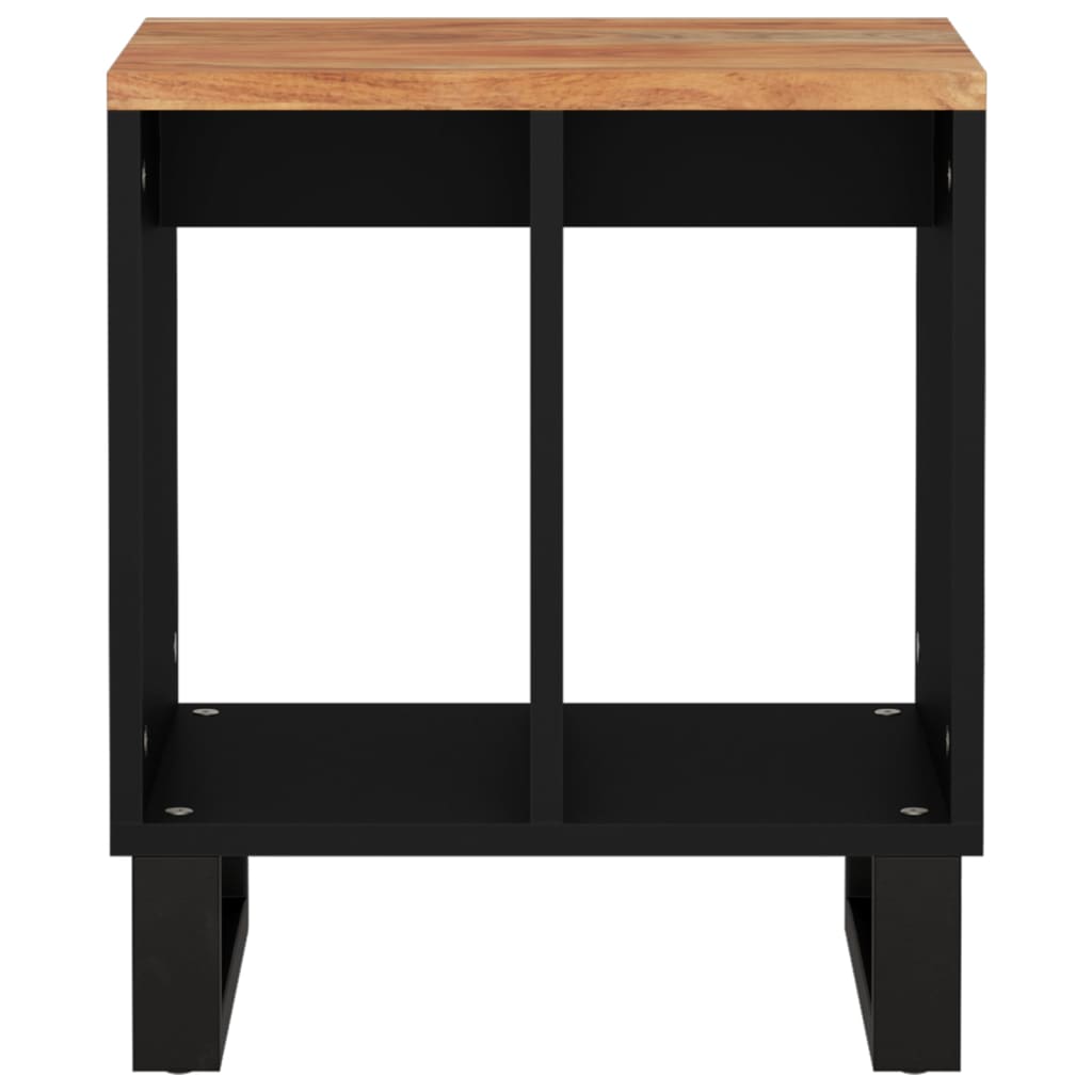 Bijzettafel 40x31x46 cm massief acaciahout en bewerkt hout