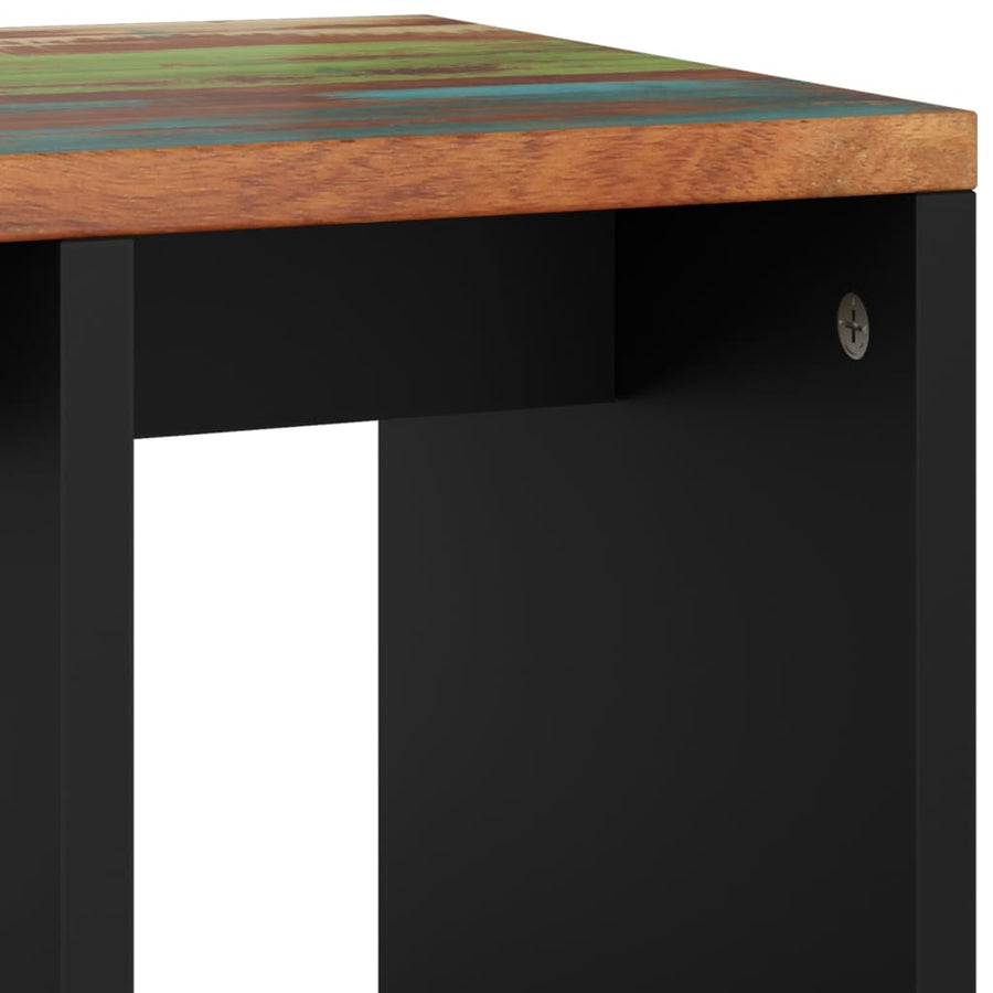 Bijzettafel 40X31X46 Cm Massief Gerecycled Hout En Bewerkt Hout Multikleur