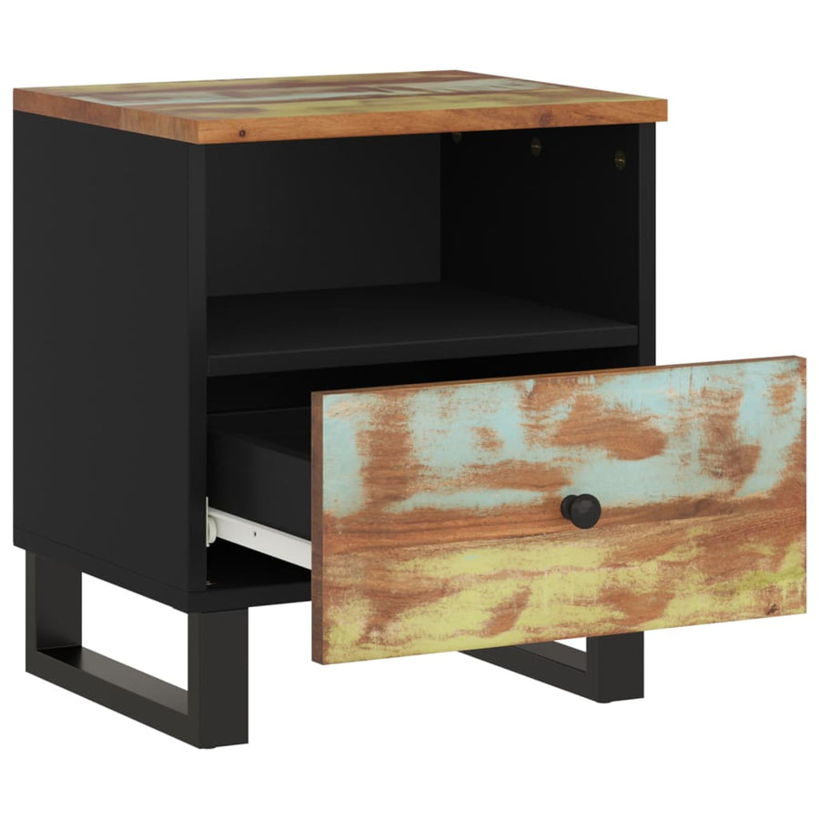 Nachtkastjes 2 St Massief Gerecycled Hout En Bewerkt Hout