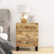 Nachtkastje 50x33x62 cm mangohout bewerkt hout