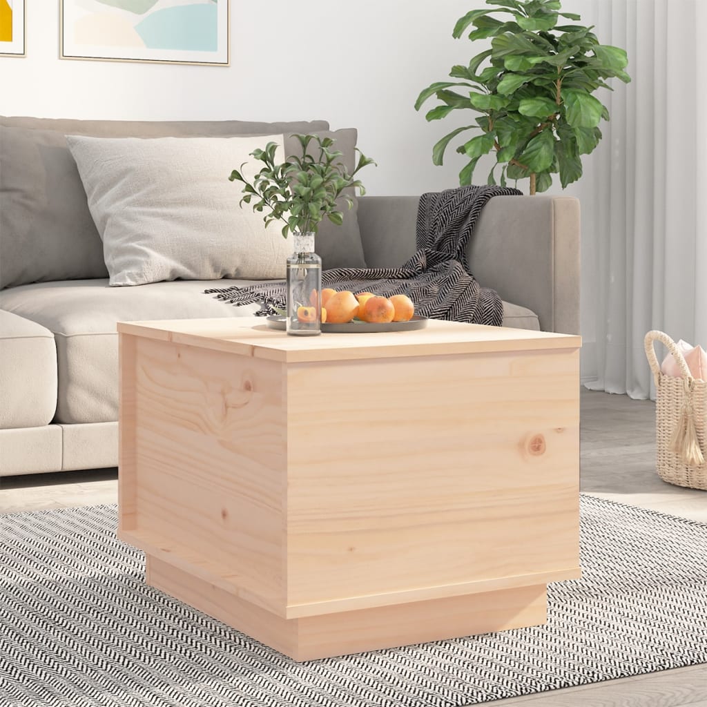 Salontafel 40X50X35 Cm Massief Grenenhout Naturel