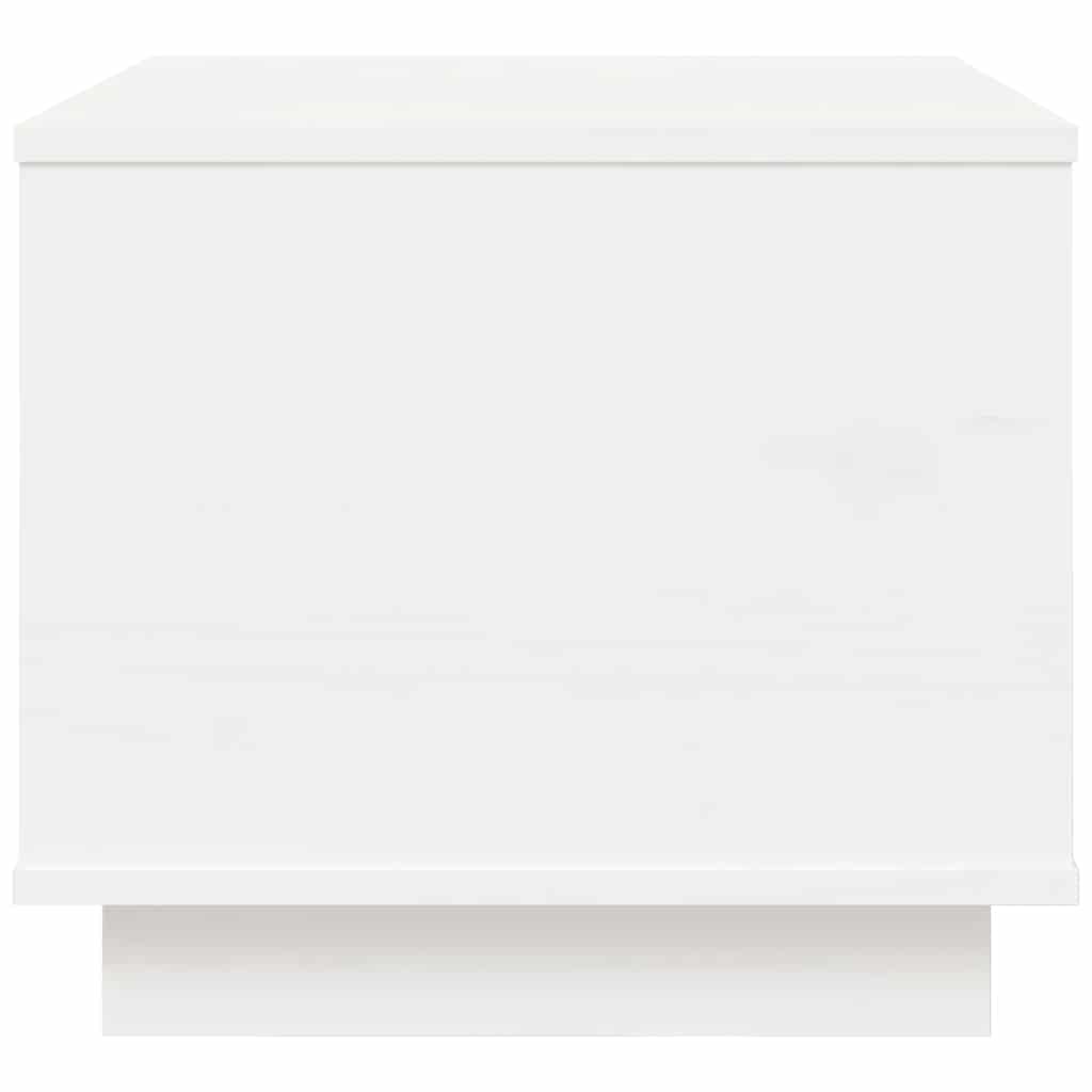 Salontafel 40X50X35 Cm Massief Grenenhout Wit