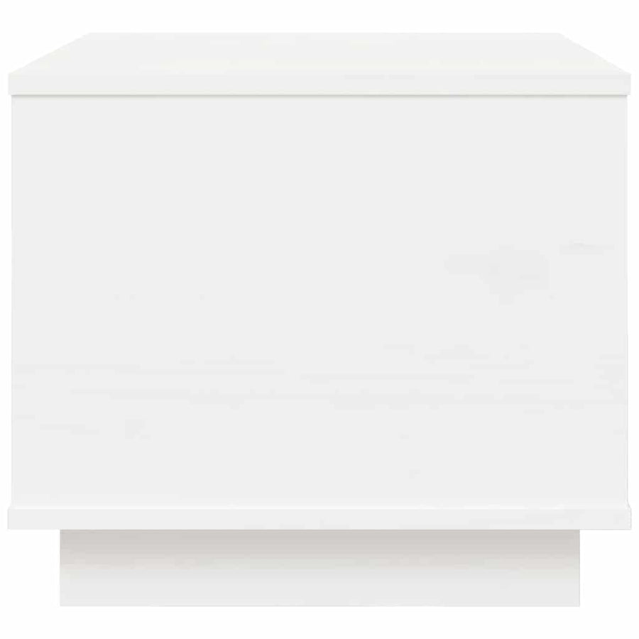 Salontafel 40X50X35 Cm Massief Grenenhout Wit