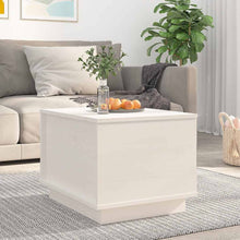 Salontafel 40X50X35 Cm Massief Grenenhout Wit