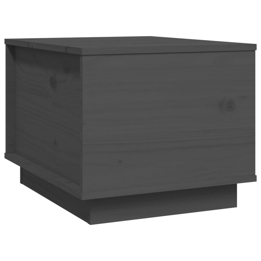 Salontafel 40X50X35 Cm Massief Grenenhout Grijs