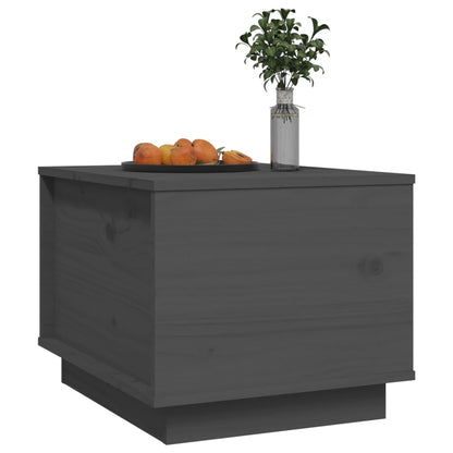 Salontafel 40X50X35 Cm Massief Grenenhout Grijs