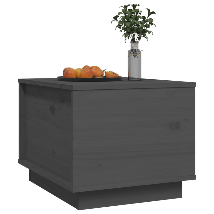 Salontafel 40X50X35 Cm Massief Grenenhout Grijs