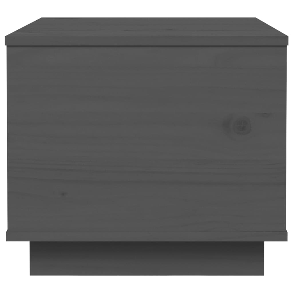 Salontafel 40X50X35 Cm Massief Grenenhout Grijs