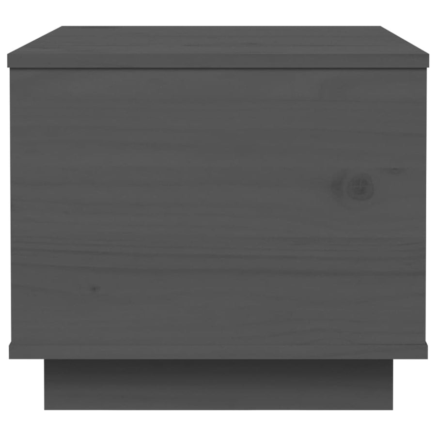 Salontafel 40X50X35 Cm Massief Grenenhout Grijs