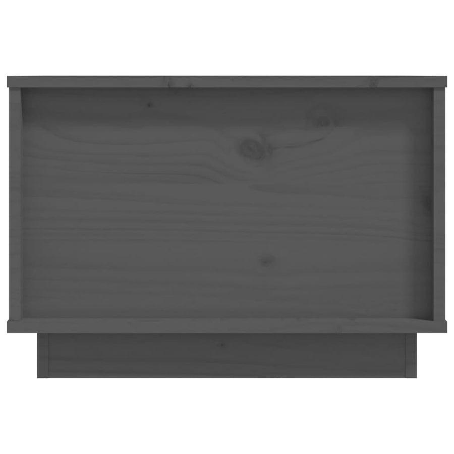 Salontafel 40X50X35 Cm Massief Grenenhout Grijs