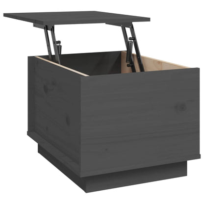 Salontafel 40X50X35 Cm Massief Grenenhout Grijs