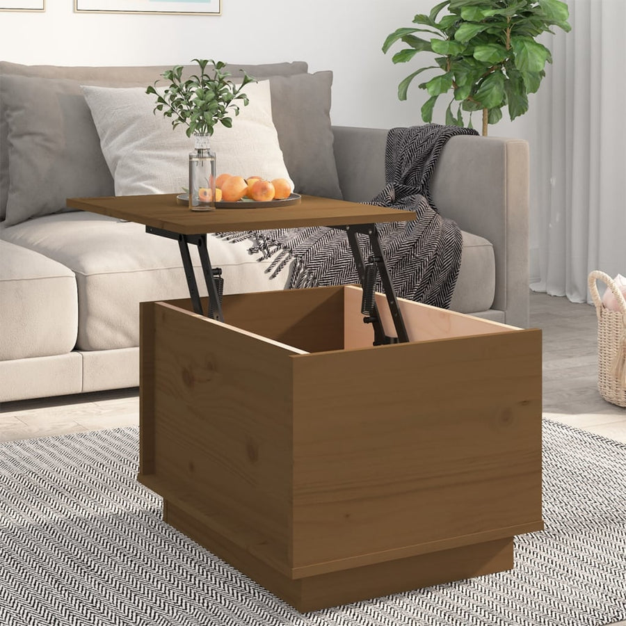 Salontafel 40X50X35 Cm Massief Grenenhout Honingbruin