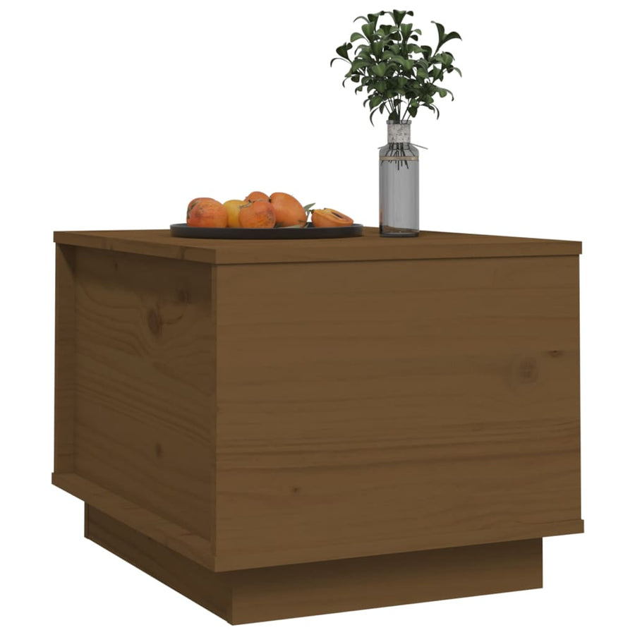 Salontafel 40X50X35 Cm Massief Grenenhout Honingbruin