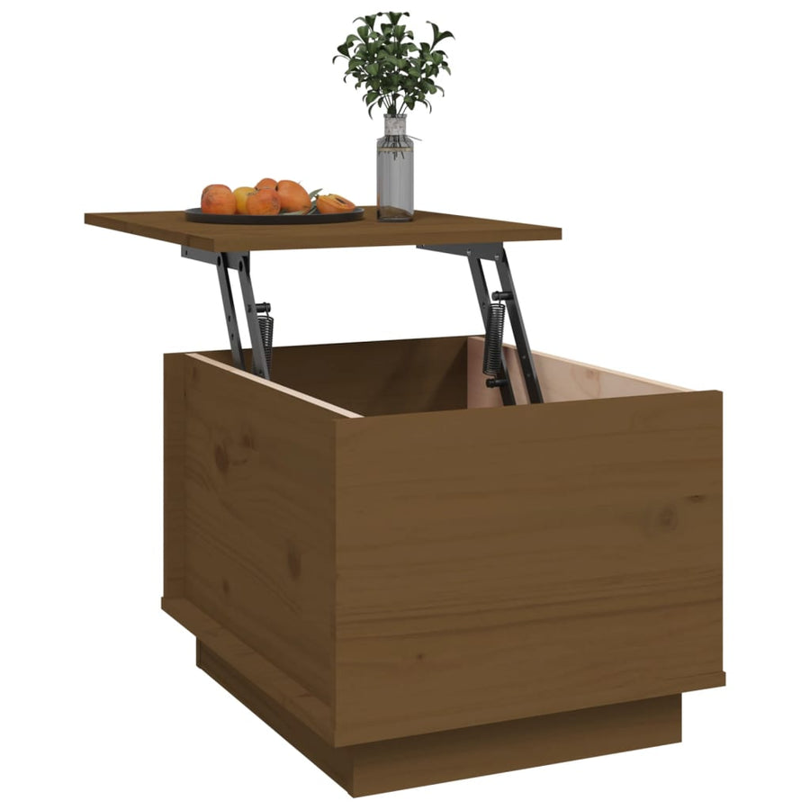 Salontafel 40X50X35 Cm Massief Grenenhout Honingbruin