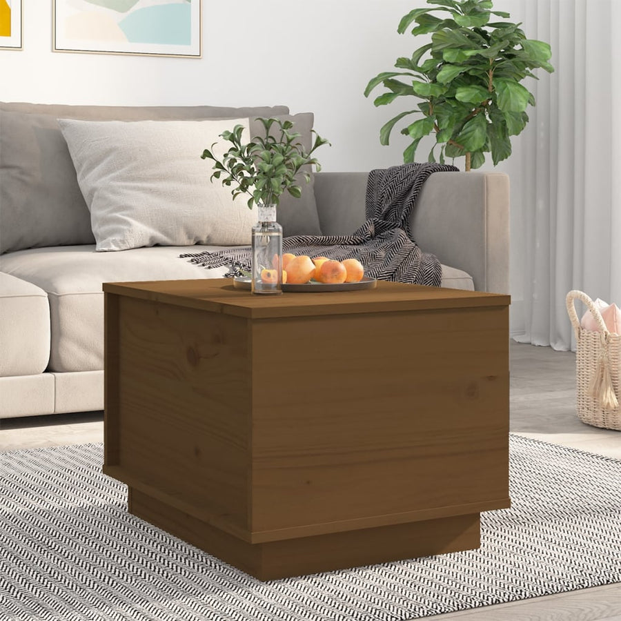 Salontafel 40X50X35 Cm Massief Grenenhout Honingbruin