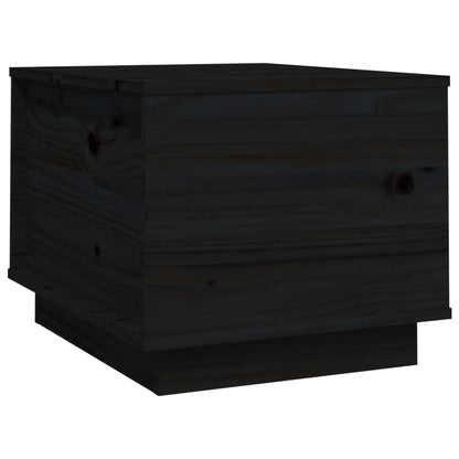 Salontafel 40X50X35 Cm Massief Grenenhout Zwart