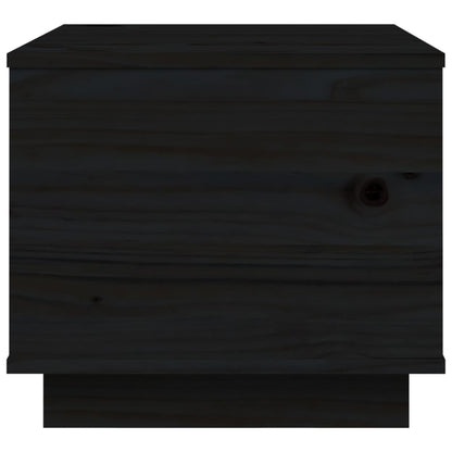 Salontafel 40X50X35 Cm Massief Grenenhout Zwart