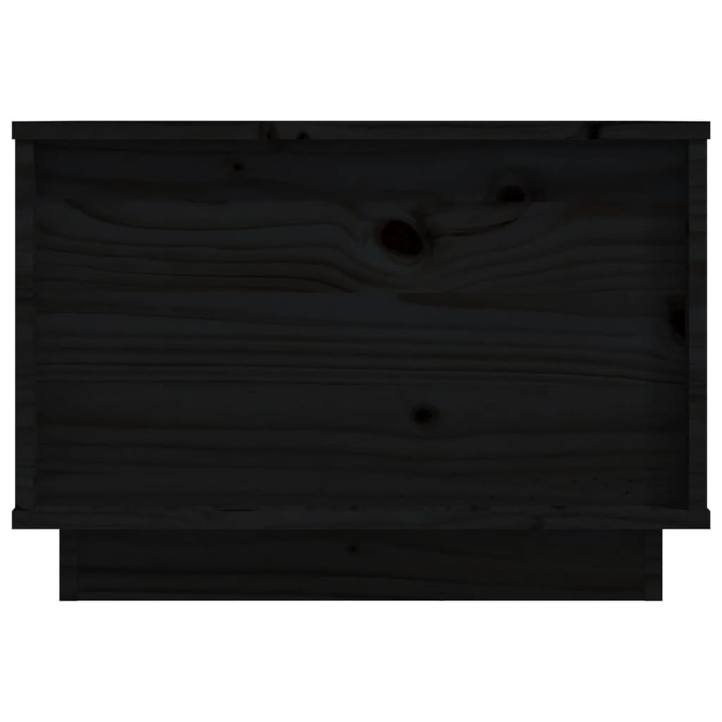 Salontafel 40X50X35 Cm Massief Grenenhout Zwart