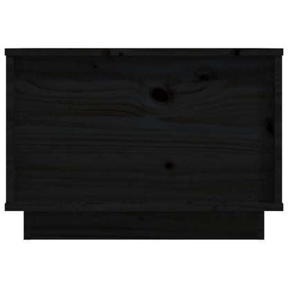 Salontafel 40X50X35 Cm Massief Grenenhout Zwart