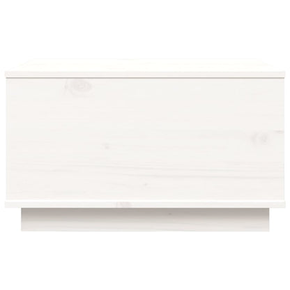 Salontafel 60X50X35 Cm Massief Grenenhout Wit