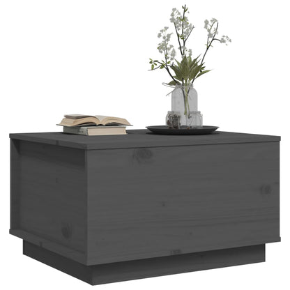 Salontafel 60X50X35 Cm Massief Grenenhout Grijs