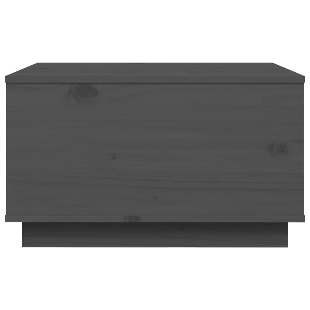 Salontafel 60X50X35 Cm Massief Grenenhout Grijs