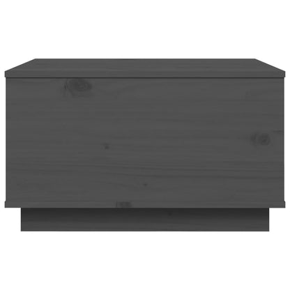 Salontafel 60X50X35 Cm Massief Grenenhout Grijs