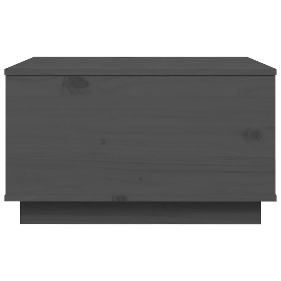 Salontafel 60X50X35 Cm Massief Grenenhout Grijs