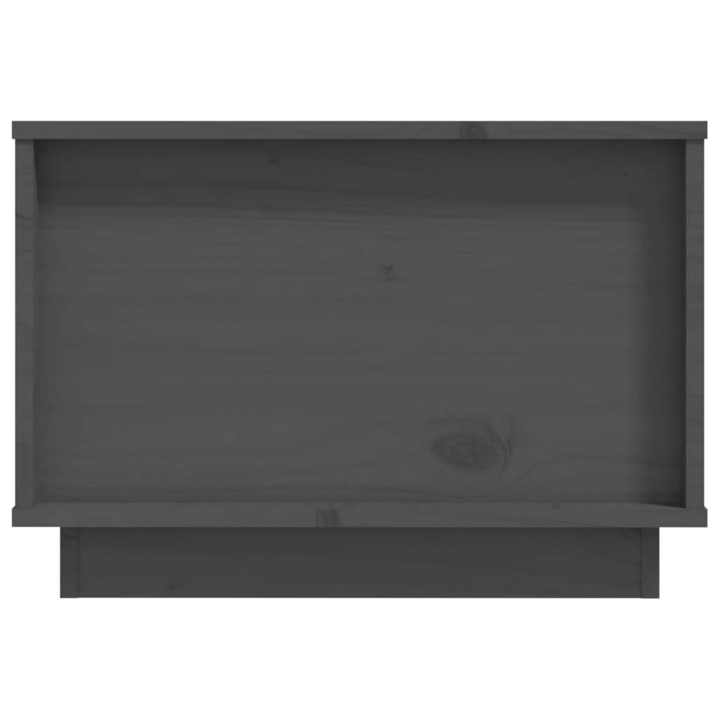 Salontafel 60X50X35 Cm Massief Grenenhout Grijs