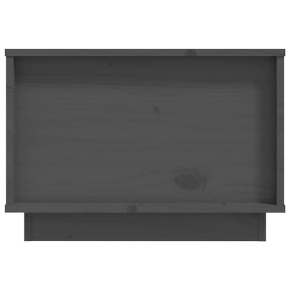Salontafel 60X50X35 Cm Massief Grenenhout Grijs