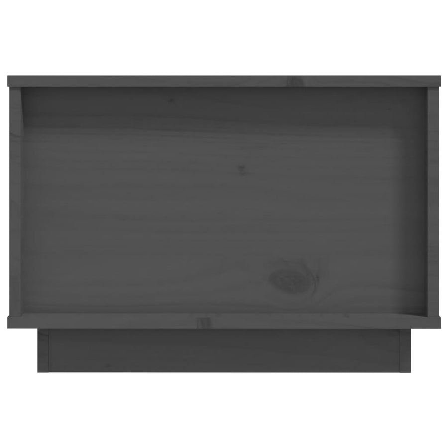 Salontafel 60X50X35 Cm Massief Grenenhout Grijs
