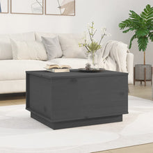 Salontafel 60X50X35 Cm Massief Grenenhout Grijs