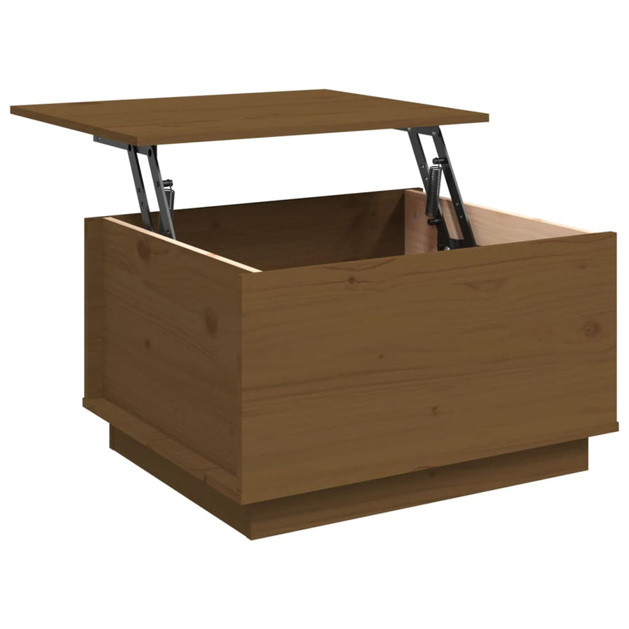 Salontafel 60X50X35 Cm Massief Grenenhout Honingbruin