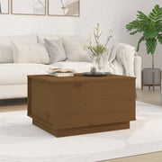 Coffee table 60x50x35 cm solid pine honey brown
