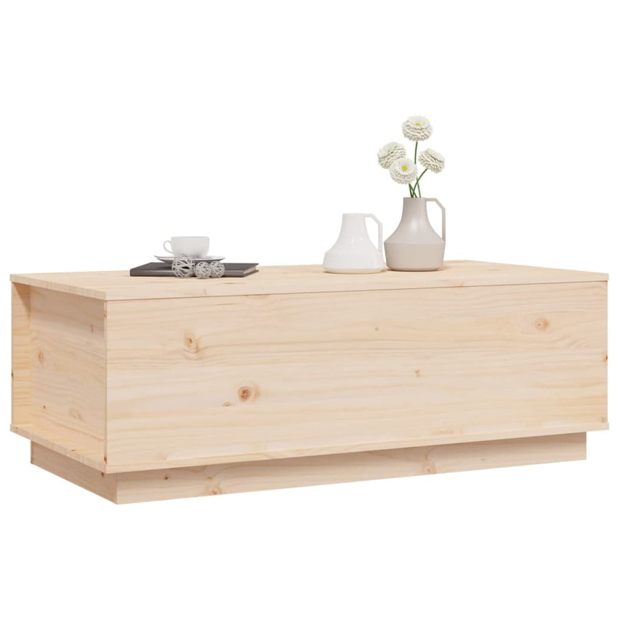 Salontafel 100X50X35 Cm Massief Grenenhout