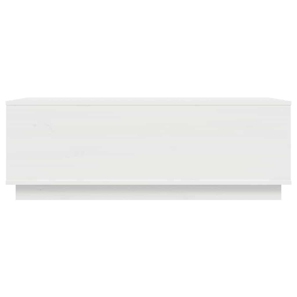 Salontafel 100X50X35 Cm Massief Grenenhout Wit