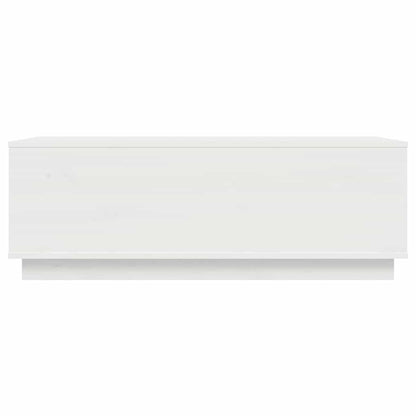 Salontafel 100X50X35 Cm Massief Grenenhout Wit