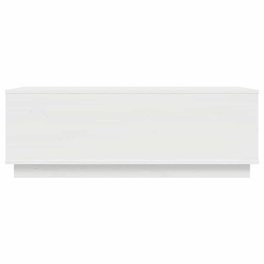 Salontafel 100X50X35 Cm Massief Grenenhout Wit