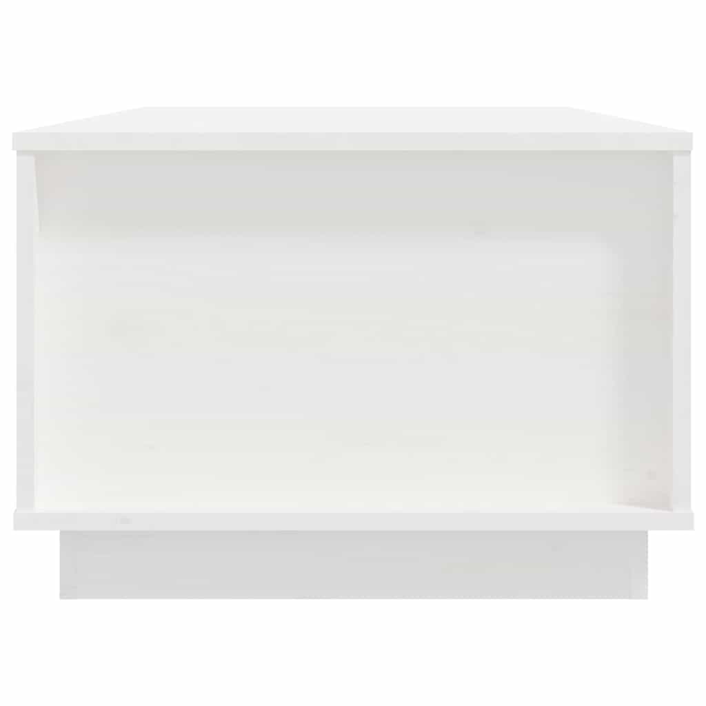 Salontafel 100X50X35 Cm Massief Grenenhout Wit