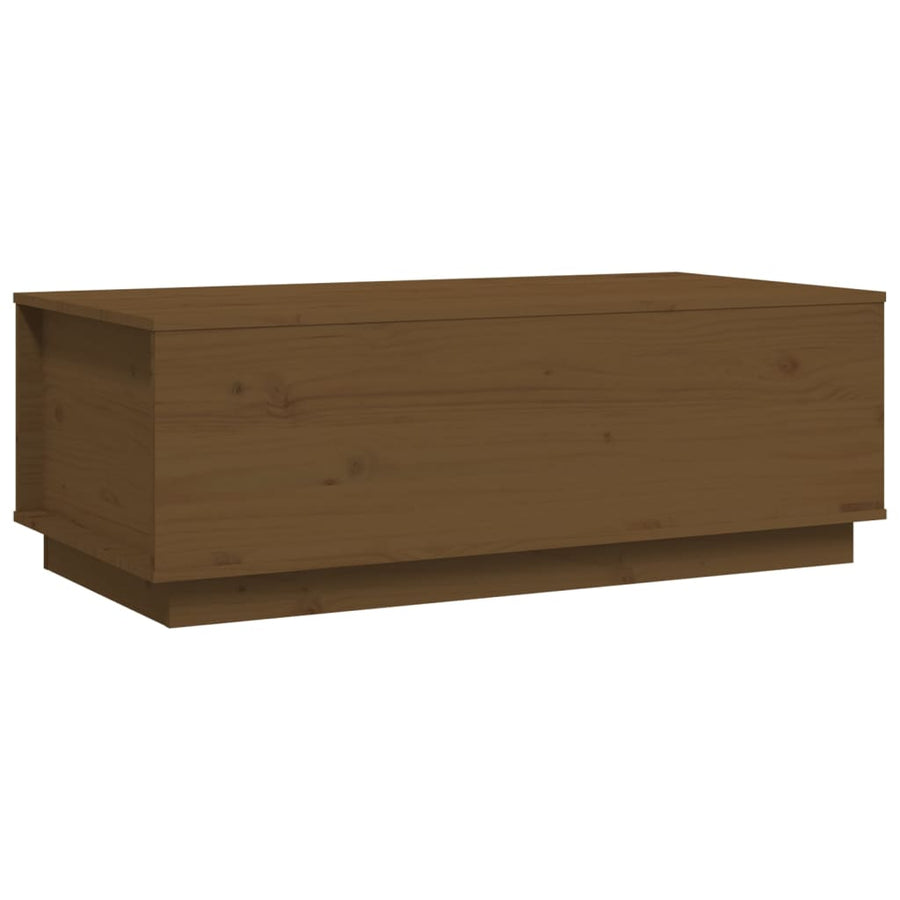 Salontafel 100X50X35 Cm Massief Grenenhout Honingbruin