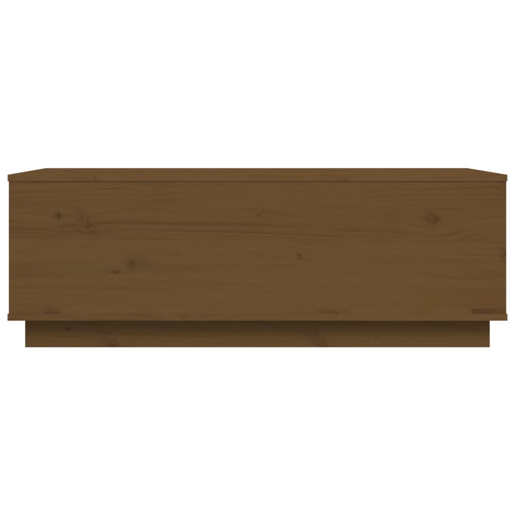 Salontafel 100X50X35 Cm Massief Grenenhout Honingbruin