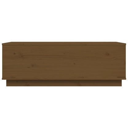 Salontafel 100X50X35 Cm Massief Grenenhout Honingbruin