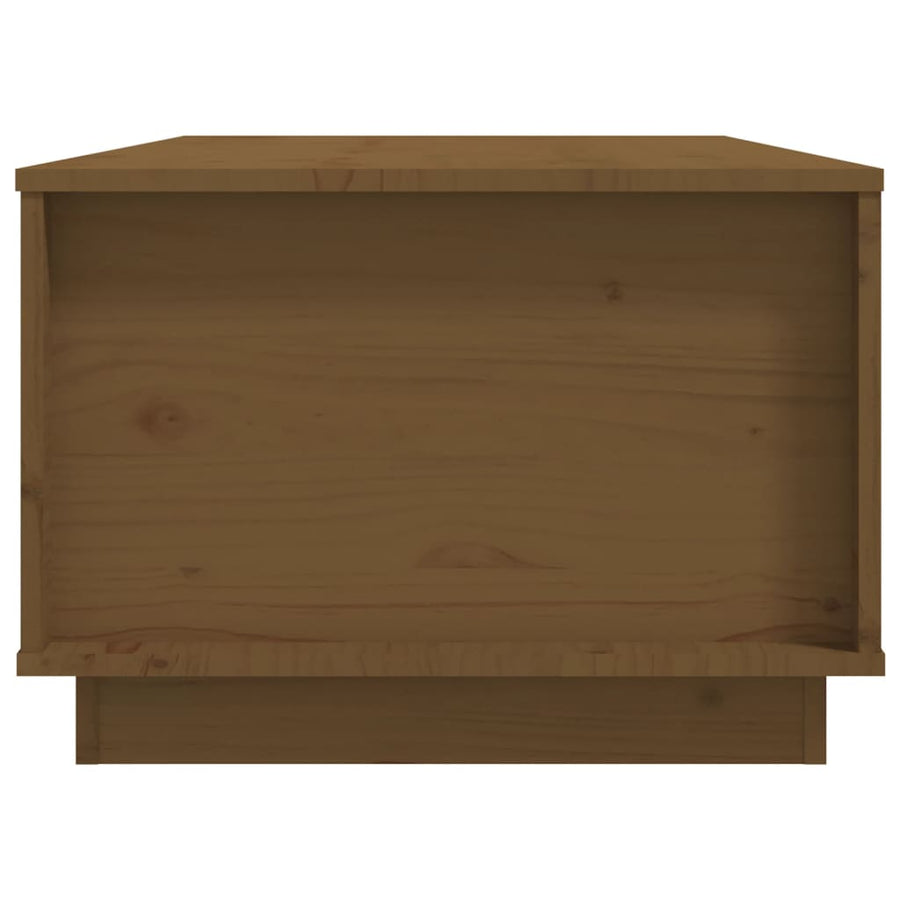 Salontafel 100X50X35 Cm Massief Grenenhout Honingbruin