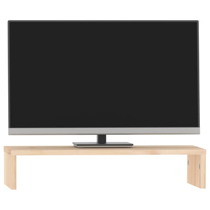 Monitorstandaard 50x27x10 cm massief grenenhout