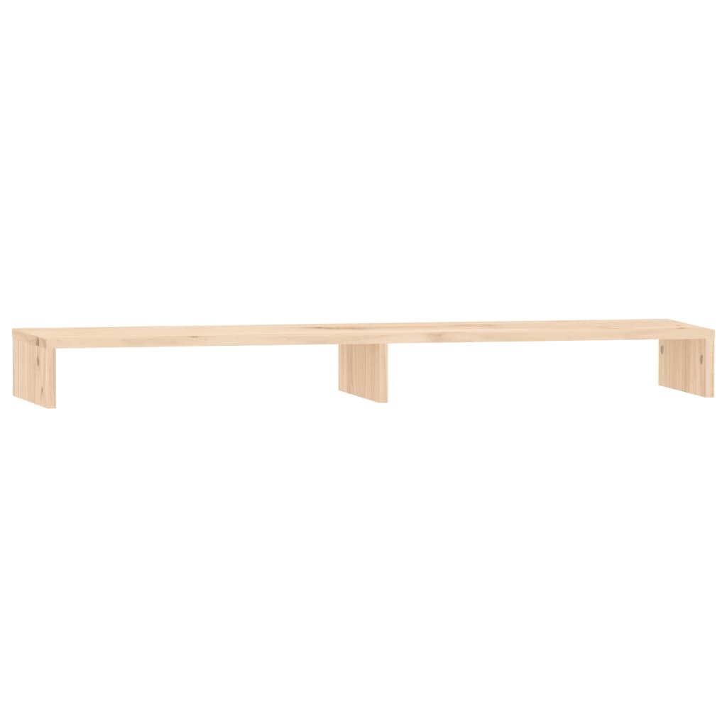 Monitorstandaard 100x27x10 cm massief grenenhout