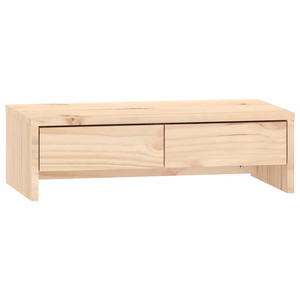 Monitorstandaard 50X27X15 Cm Massief Grenenhout 50 x 27 x 15 cm Naturel